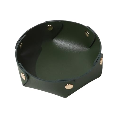 lesulety Plateaux à Bijoux Plateau Decoratif Plateau Rond Decoration Maison Petit Plateau Vide Poche Vide Poche Design Coupelle Decorative Vide Poche Homme,Vert
