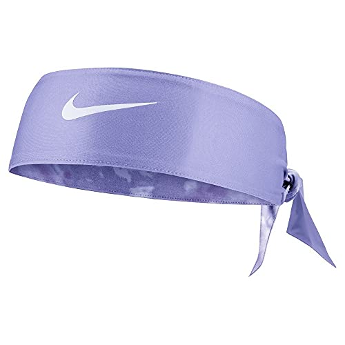 Nike Dri-FIT 2.0 Printed Reversible Head Tie Headband (One Size, Light Thistle/Tie Dye)