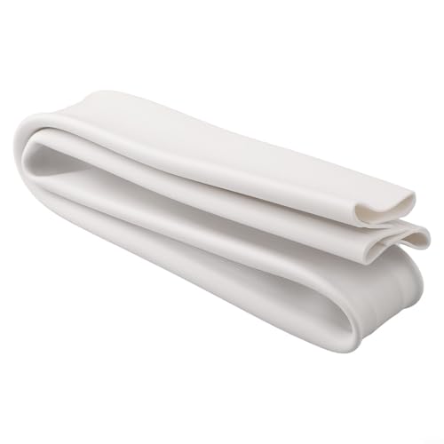 Door Bottom Draft Stopper Weather Stripping Under Door Seal Strip 93cm Rubber Door Sweep Soundproof Waterproof Draft Blocker for Interior Exterior Doors Brown Black White Gray(white)