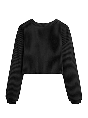 Image of SweatyRocks Women's Long Sleeve Button Front V Neck Soft Cardigan Sweaters