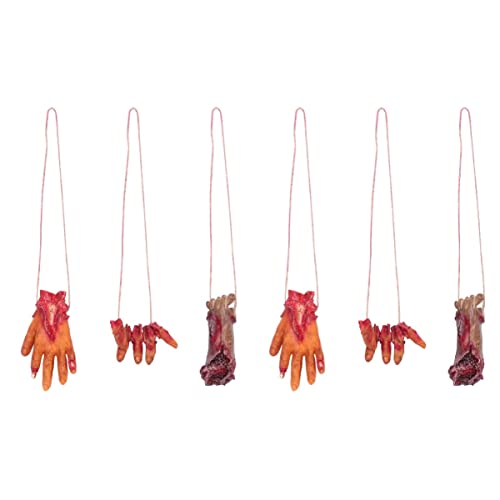 HOMSFOU Halloween-Partyzubehör 6 Stück Halloween Gef?lschte Halloween Gef?lschte K?rperteile Orgel H?ngende Ornamente Halloween Orgel Dekoration K?rperteile Orgel Männchen