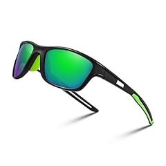 Black Frame & Green Mirror Lens