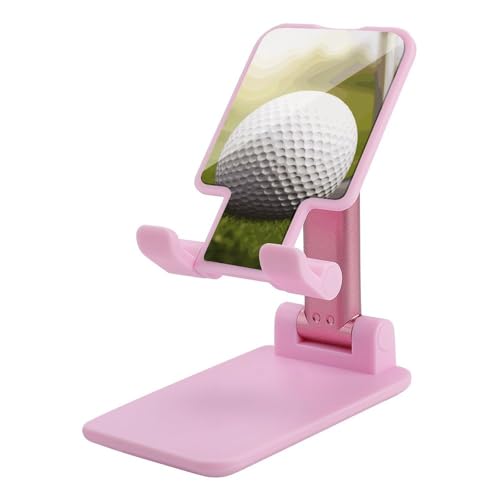 Support de téléphone pour bureau pliable et réglable design balle de golf universel