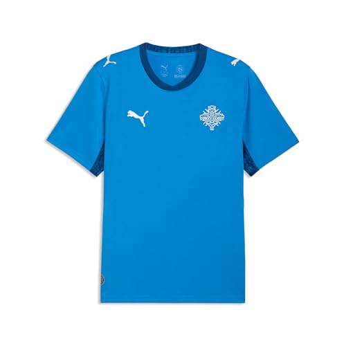 PUMA Mens Iceland FA Home Jersey Replica Electro Royal- White SS26 Large KSI Replica