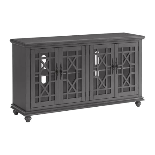 Image of Martin Svensson Home Elegant 63 inch Wood TV Entertainment Center, Grey