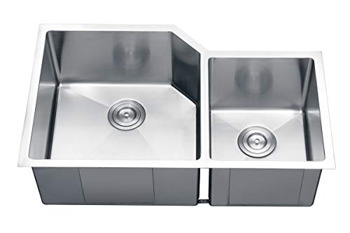 Ruvati Rvh8150 33" Undermount 16 Gauge Double Bowl Kitchen Sink #TOP7