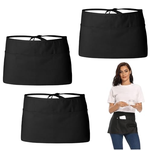 HJYDGJ Mezzo Grembiuli da Cucina 3 Pezzi