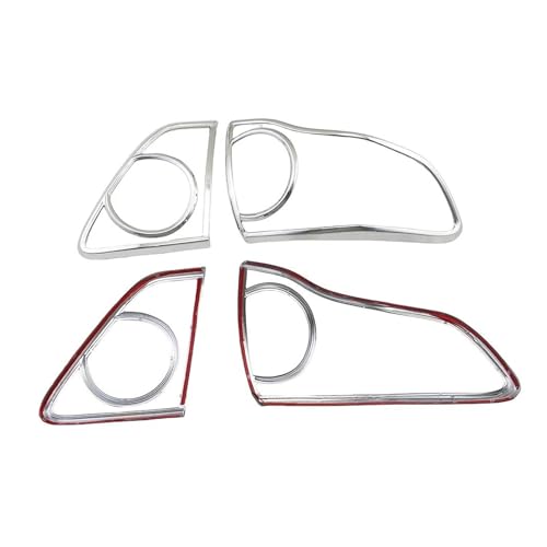 Accesorios de coche cubierta de luz trasera para Corolla 2008 2010 molduras plata cromadas 2