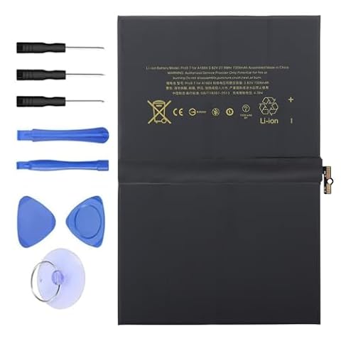 WoskjXas A1664 bateria do tabletu, kompatybilna z iPad Pro 9,7 cala, A1673 EMC 2976, A1674 A1675 EMC 2977 [3,82 V 27,9 Wh]