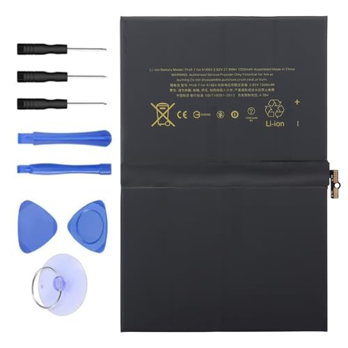 WoskjXas A1664 bateria do tabletu, kompatybilna z iPad Pro 9,7 cala, A1673 EMC 2976, A1674 A1675 EMC 2977 [3,82 V 27,9 Wh]