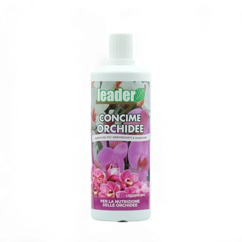 LEADER, Concime Orchidee Liquido, Nutrimento Per Orchidee Coltivate In Vaso
