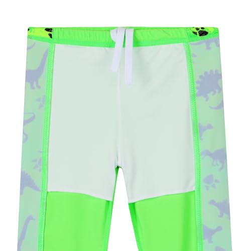 Image of TFJH E Boys Long Sleeve Rash Guard 2 Piece Swim Set UPF 50+ Age 3-14 | Soft Breathable, UV 50+, quick dry. Bright colorful prints kids love. Perfect for pool, beach, summer. active play.