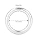 12 x 50mm Stainless Steel 304 Round Ring Welded Steel O-Ring O Round Ring Polished Circle Metal Round Rings Smoothing Welded O-Ring for Strapping Binding Camping Dog Leashes, Luggage Accessories