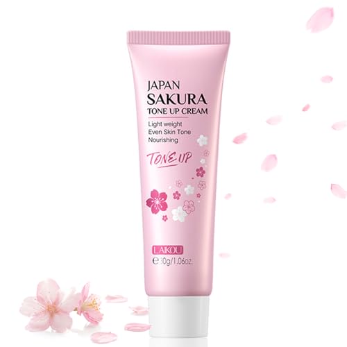 Sakura BB Cream Foundation, Tone Up Cream, Age Perfect BB Cover, 3 IN 1 Moisturizer - Primer - Foundation, Natural Toning Light Cream, Cover Blemishes, Oil Control, Pore Invisible, Hydrating