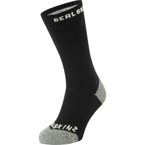 SEALSKINZ Briston Wp All Weather Mid Length Sock + Hydrostop Black, S