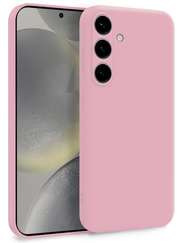 MyGadget Coque pour Samsung Galaxy S24 Plus - Case Silicone Souple & Soft Doublure Microfibre - Cover TPU Protection Extra Fine & Légère Rose