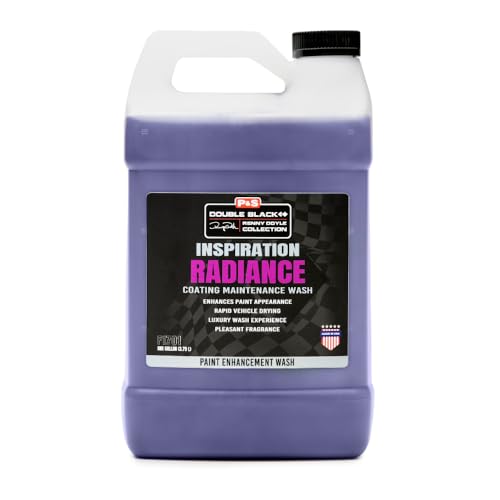 P&S Professional Detail Products Inspiration Radiance Coating Maintenance Wash – High-Gloss, UV Protection, Foam Cannon & Bucket Wash, Safe for Coated & Painted Surfaces - 1 Gallon