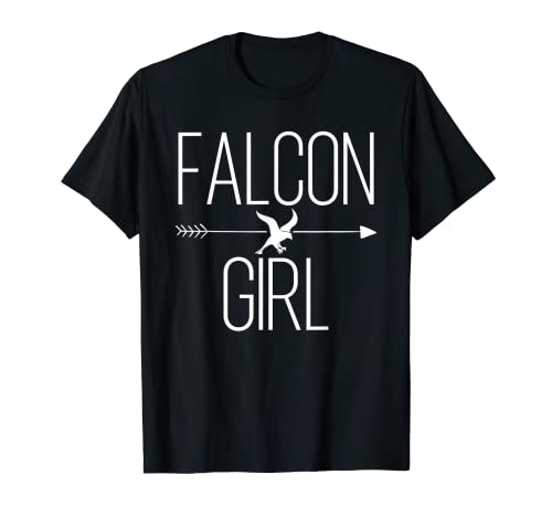 Falcon Girl Regalo para mujeres Hawk Bird Animal Lover Camiseta