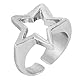 YIGZYCN Stilvoller geometrischer Stern-Finger-Schmuck, verstellbar, unregelmäßiger Sternring, geometrische Ringe für Egirls und Modeliebhaber