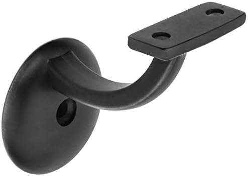 Flat Black Heavy Duty Handrail Bracket: 58634 image 2