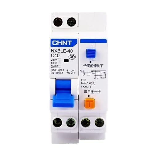 RCBO 16a con protección combinada contra sobrecorriente y cortocircuito DPNL 1P+N 2