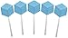 Buffalo Bills Cotton Candy LolliCubes (40 wrapped cube-shaped light blue lollipop suckers per tub)