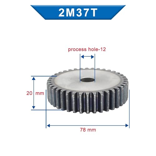 Engrenage métallique 2M pignon haute précision à denture renforcée 36T - 2