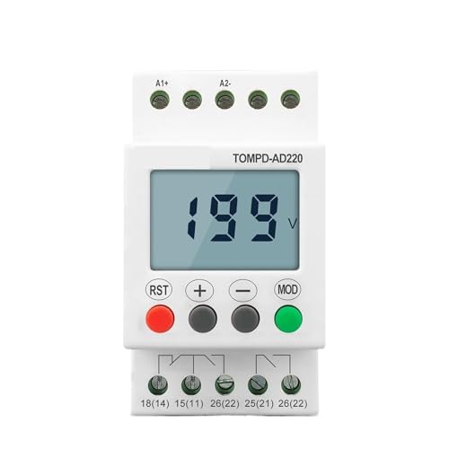 Relais de surveillance rail DIN AC DC 110V-240V limiteur de surtension et sous-tension domestique