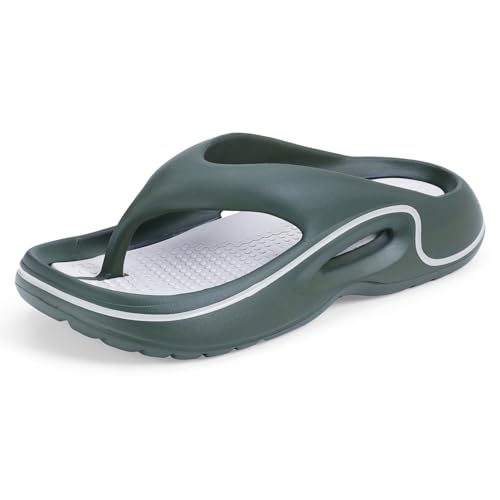 Image of DOCTOR EXTRA SOFT Men's Premium Slippers with Soft Acupressure Foot Massager for Adult | Comfortable & Light Weight| Stylish & Anti-Skid | Casual Waterproof & Everyday Flip Flops for Gents & Boys D-544