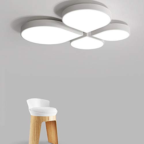 Preisvergleich Produktbild 27W stufenloses Dimmen Schlafzimmer Leuchten Schmiedeeisen einfache und moderne LED-Deckenleuchte Nordic Macarons Raumbeleuchtung Study Licht Acryl Kreative Petal Deckenleuchte Personality-Beleuchtung