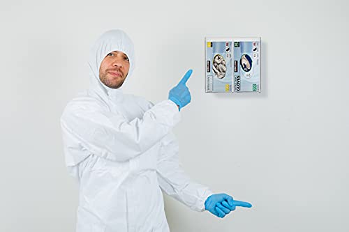 Simplyimagine Double Hygiene Dispenser Station With Lid - 2 Compartments For Glove Box, Individual Face Masks, Hairnets, Plastic Bags, Beard Covers, Etc - Wall Mount Or Tabletop Sanitation Holder #TOP3