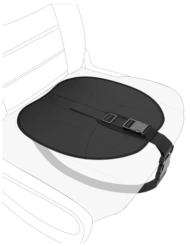 Pregnancy Seat Cover Pad with Strap Adjuster for Pregnant Women/ Expectant Mothers/ People Recovering from Abdominal Surgery - Relieves Abdominal Pressure,Improves Comfort, Protect Unborn Baby, Black