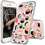 MOSNOVO Compatible for iPhone 8 Plus Case & iPhone 7 Plus Case, Clear Cute Sushi Pattern Print Design Girl Women with Transparent TPU Bumper Back Case Cover for iPhone 7 Plus/iPhone 8 Plus