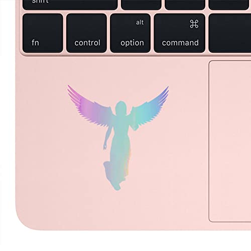 Image of Angel With Wings (Holographic Opal Purple) (Set Of 2) Premium Waterproof Vinyl Decal Stickers For Laptop Phone Accessory Helmet Car Window Bumper Mug Tuber Cup Door Wall Decoration