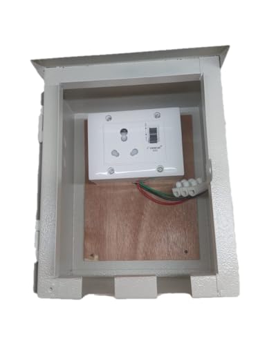 Image of Safe Charge Box for EV - Weatherproof Lockable Metal Enclosure with Pre-Installed MCB | Wall Mount Electrical Box for Home & Commercial EV Charging Setup | (7 inchx9 inchx6 inch)