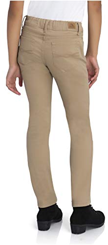 Jordache Toddler Girl's Skinny Jeans With Concealed Interior Adjustable Waist, Slim Fit (Khaki, 4 Slim) #TOP4
