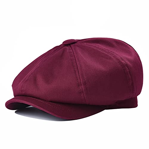 BOTVELA Newsboy - Cappellino Piatto da Uomo, 100% Cotone, Gatsby