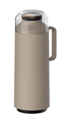 Catálogo para Comprar On-line Termos ecko . 43 TRAMONTINA - Termo Exata, de Plástico, con Ampolla de Vidrio, Sistema Antigoteo, con Asa, Diseño Sencillo y Moderno, de Fácil Uso y Transporte, Capacidad de 1 L, Color Beige