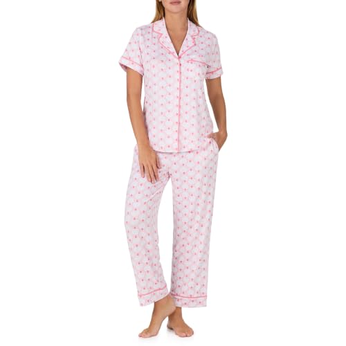 Image of kate spade new york Short Sleeve Cropped Pant PJ Set