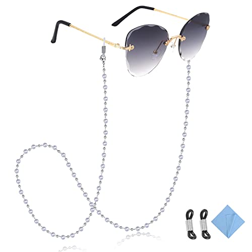 Eyeglass Chain Eyeglasses Strap Holder Cord - Shell Pearl Sunglasses Strap Glasses Strap, Eye Glasses Holders Around Neck Necklace Mask Lanyard Fashion Sunglass Reading Glasses Chain For Women #TOP29