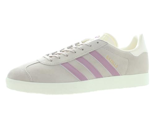 adidas Women Gazelle Shoes, Wonder Taupe/Wonder White/Wonder Orchid,Size 8