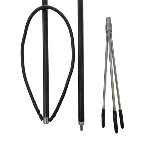 Soflo Spearfishing Two-Piece Pole Spear Kit | Barbed Paralyzer Tip | Spearfishing Equipment | Durable Fishing Gear | Underwater Hunting | Corrosion-Resistant | High-Stretch Latex Band | Dive Accessory