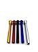 Snuff Straw 5-Pack Color Style - Sniffer Snorter Straws Deluxe Snorting Kit Snuff Tube - Bullet Metal Straw
