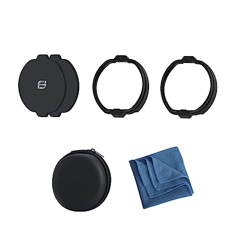 HMHAMA Protezione per lenti per PS VR2, distanziatore magnetico per occhiali da miopia, antigraffio, copertura protettiva per lenti VR (nero senza lente)
