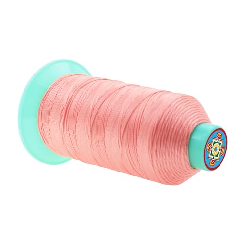 image for Mandala Crafts Bonded Nylon Thread Blush Heavy Duty Sewing Threads - 4