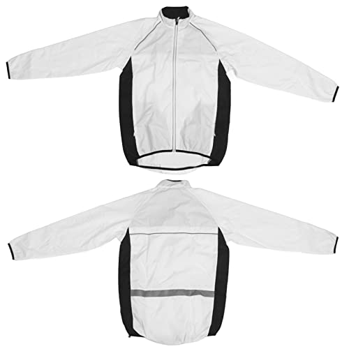 Chaqueta para ciclismo RiToEasysports blanca talla Large miniatura 6