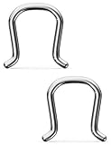 Ocptiy Septum Rings 16g Septum Piercing jewelry G23 Titanium Surgical Stainless Steel U-Shaped...