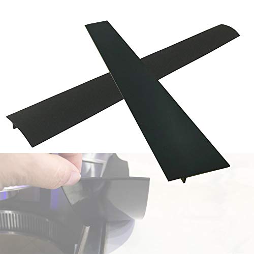 UPSTORE 2 PK Silicone Stove Gap Covers Mesa Gap Sealing Strip Heat-Resistant Covers Gap Filler Crumb Guards for Stovetops Oven Washing Machines Dryer Counters (Black)