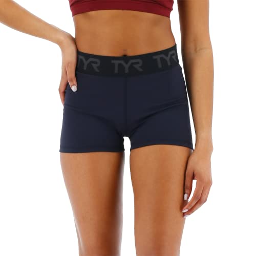 Short d'entraînement athlétique TYR femme 5,1 cm taille mi-haute
