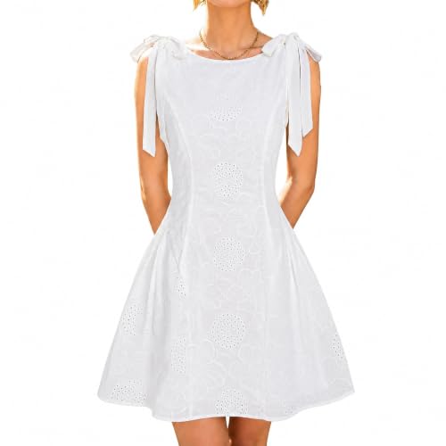 Image of RIHOAS Women's Plaid Gingham Dress Summer Mini Dresses for Women 2026 Brown